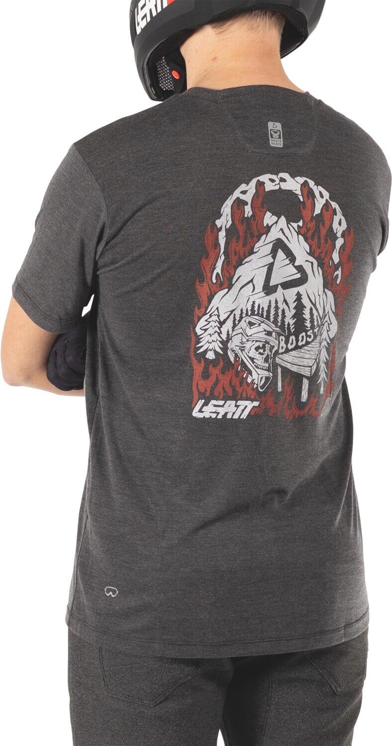 MTB-shirt Gravity 1.0, elastisch en van Tencel-stof, zwart, heren 4/7
