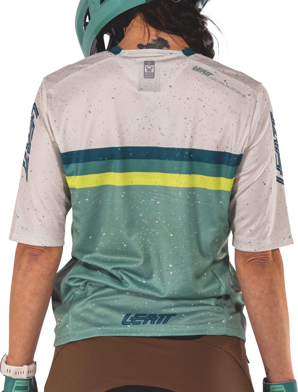 MTB Enduro 3.0 elastisch shirt met driekwart mouwen Groen Dames 4/7