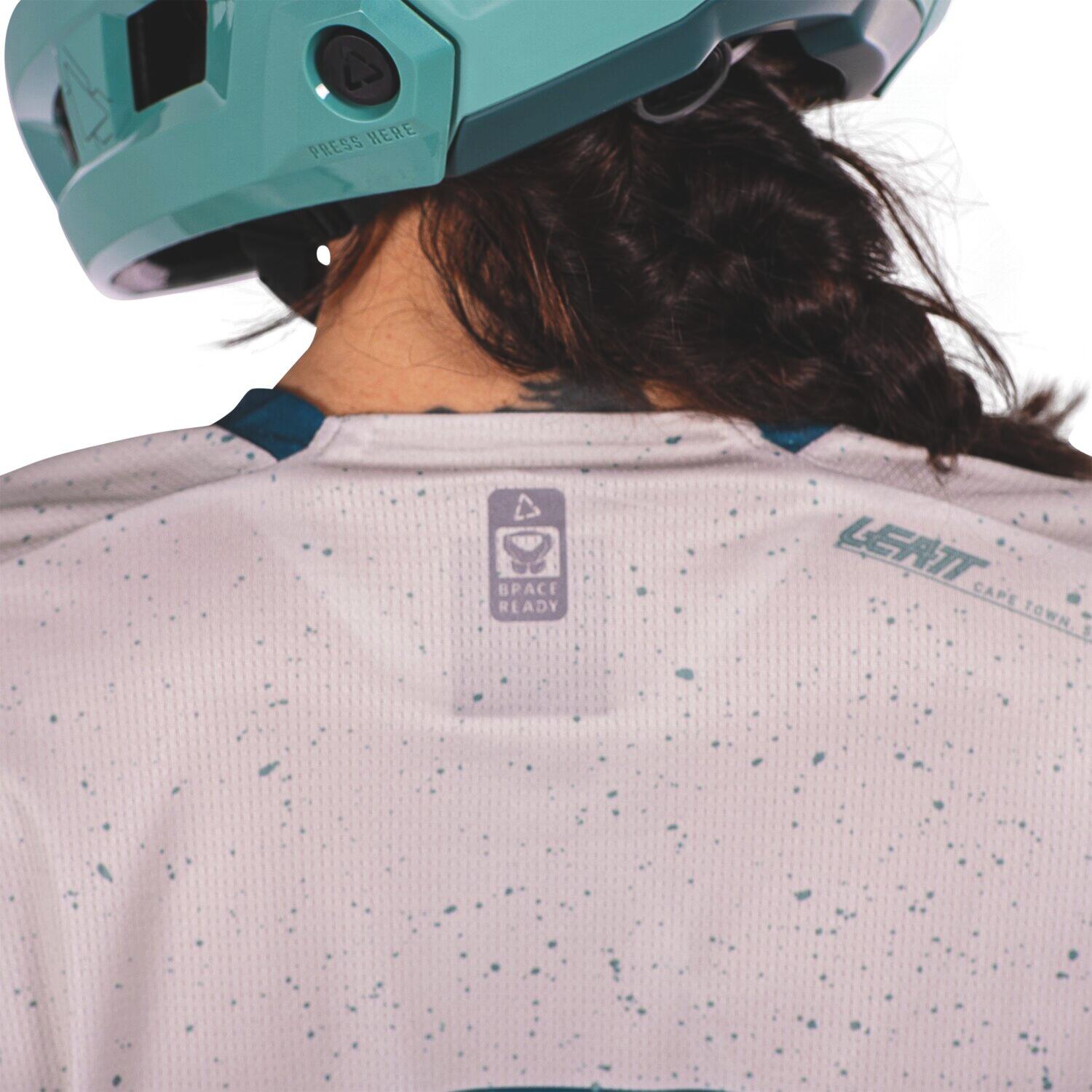 MTB Enduro 3.0 elastisch shirt met driekwart mouwen Groen Dames 5/7