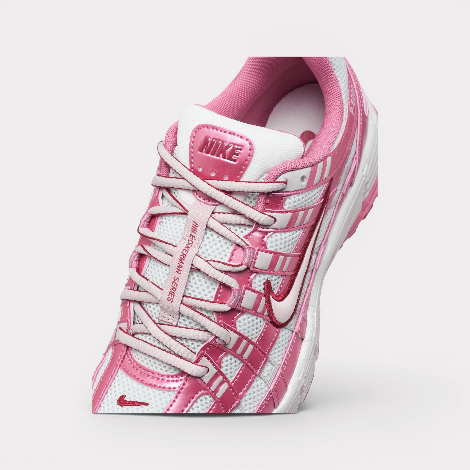 Nike P-6000 White Silt Red Peony Damen 7/7