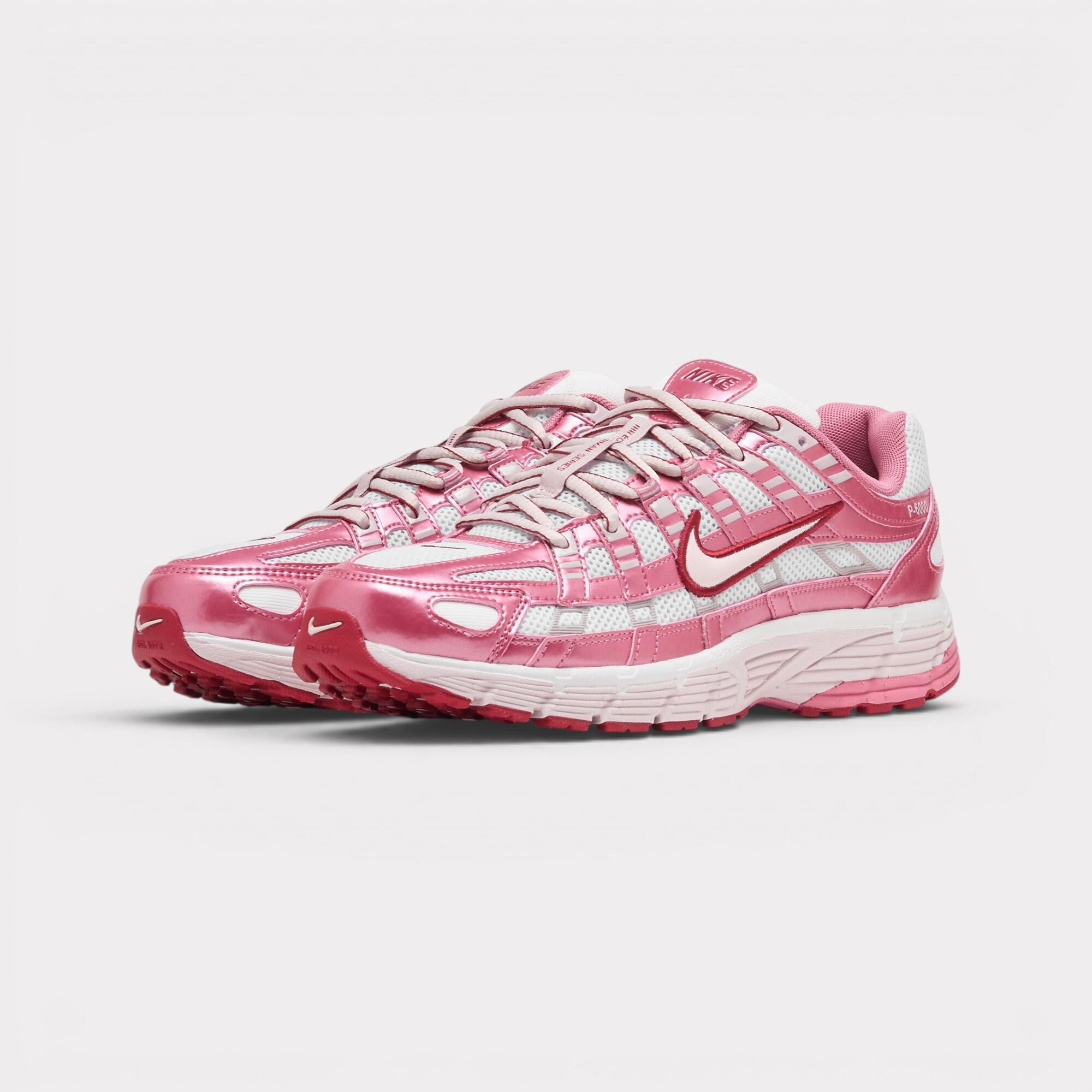 Nike P-6000 White Silt Red Peony Damen 2/7