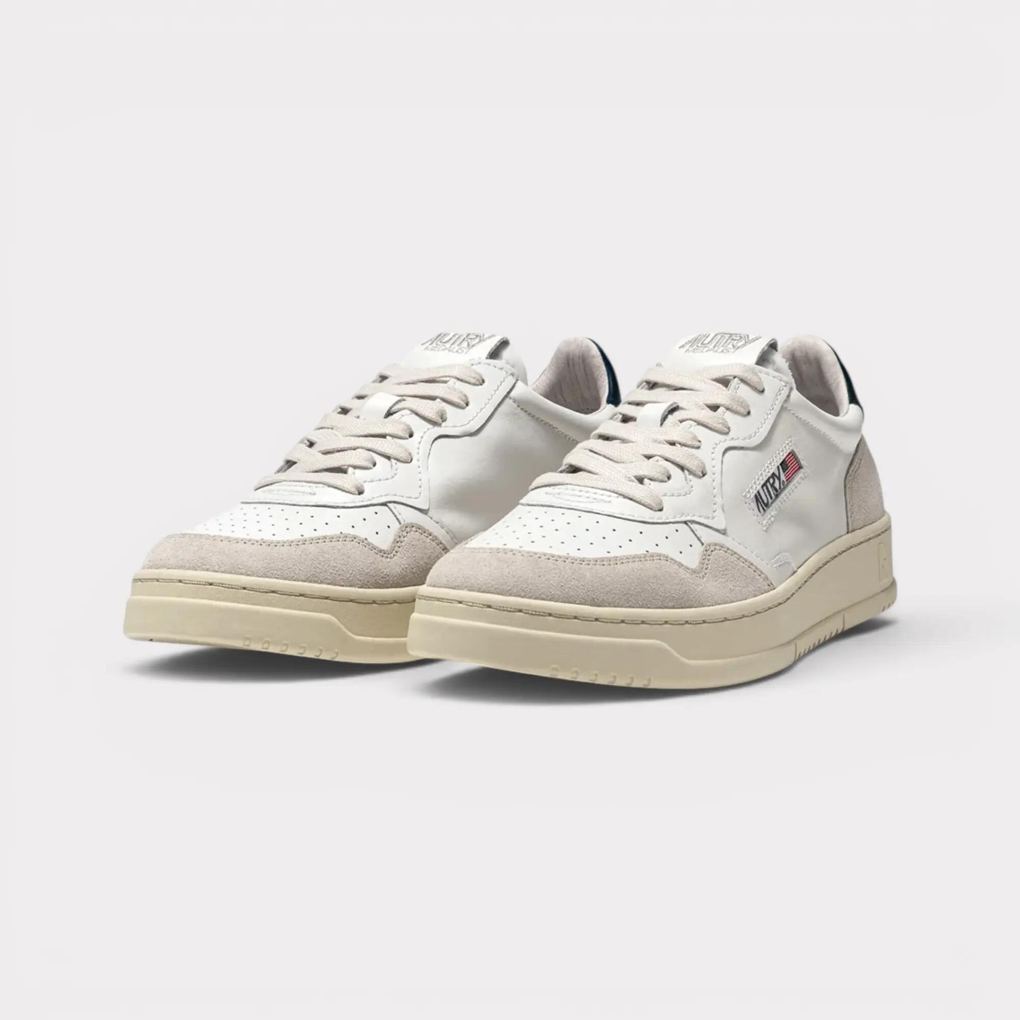 Sportschoenen Medalist Low Man Leat Suede White Blue 2/6