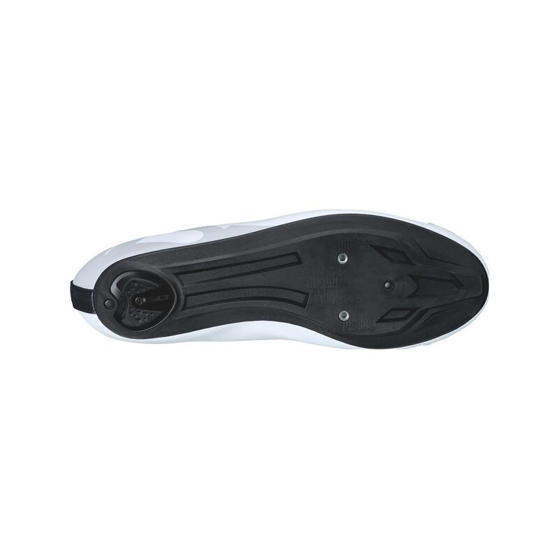 Pantofi ciclism șosea Fast 2 cu talpă carbon și închidere rotativă albi 44