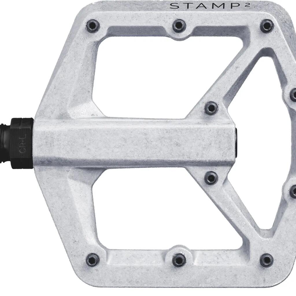 Pedal Stamp 2 small raw silver alu