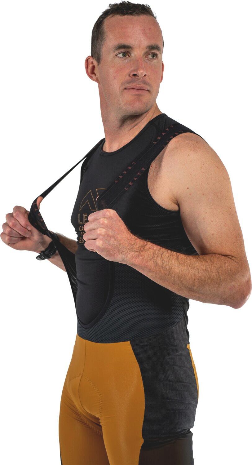 Cuissard à bretelles VTT Endurance 5.0 avec rembourrage 4 densités Marron Homme 3/7