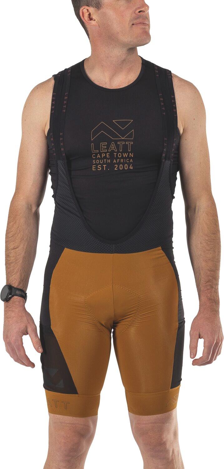 Cuissard à bretelles VTT Endurance 5.0 avec rembourrage 4 densités Marron Homme 2/7