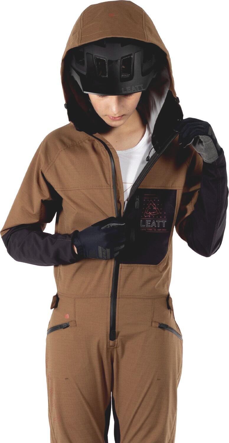 Combinaison VTT Mono Suit HydraDri 2.0 imperméable et respirante Marron Enfant 3/7