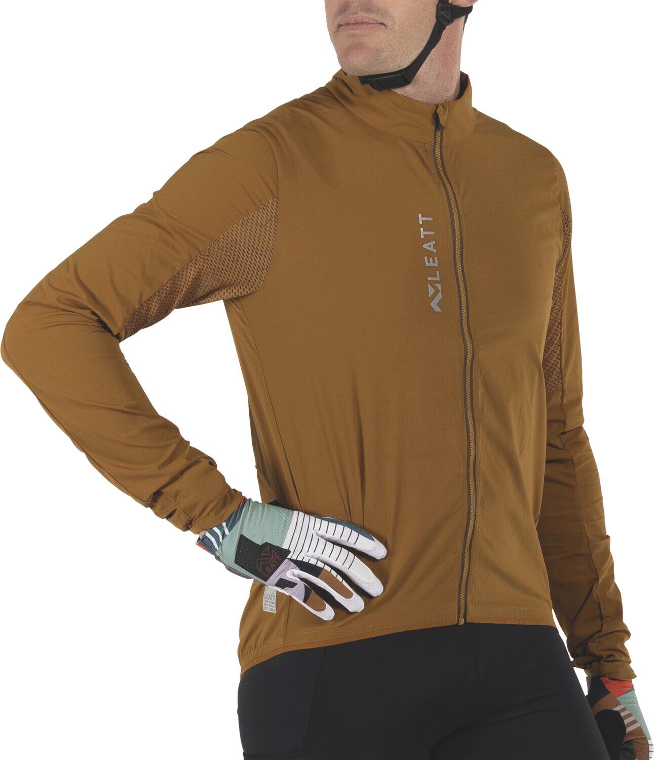 Chaqueta MTB Endurance 2.0 superligera y cortavientos  Marrón Hombre 5/8