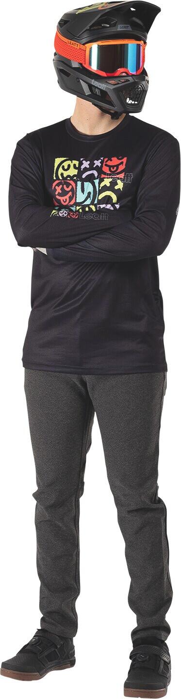 Maillot VTT Gravity 3.0 avec tissu Soft-Touch noir homme 3/7