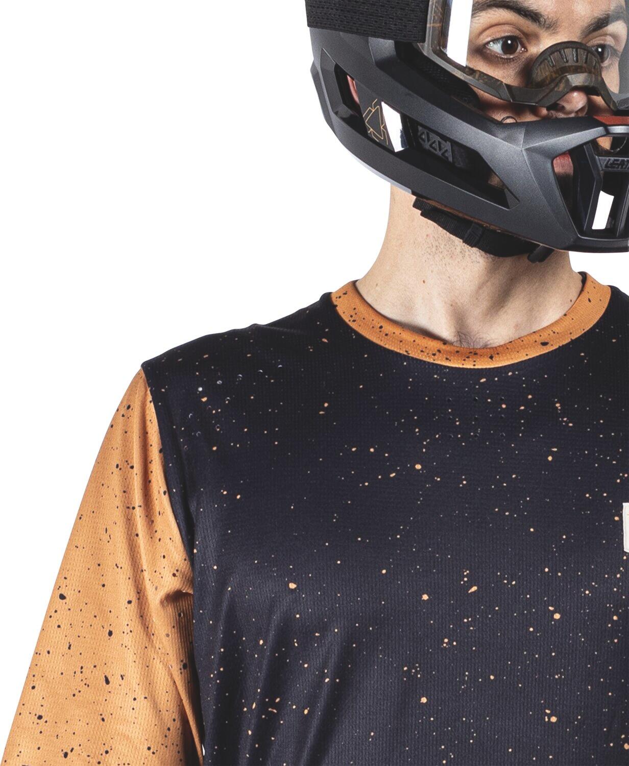MTB Enduro 3.0 Trikot mit Dreiviertelärmeln Braun Herren 5/7