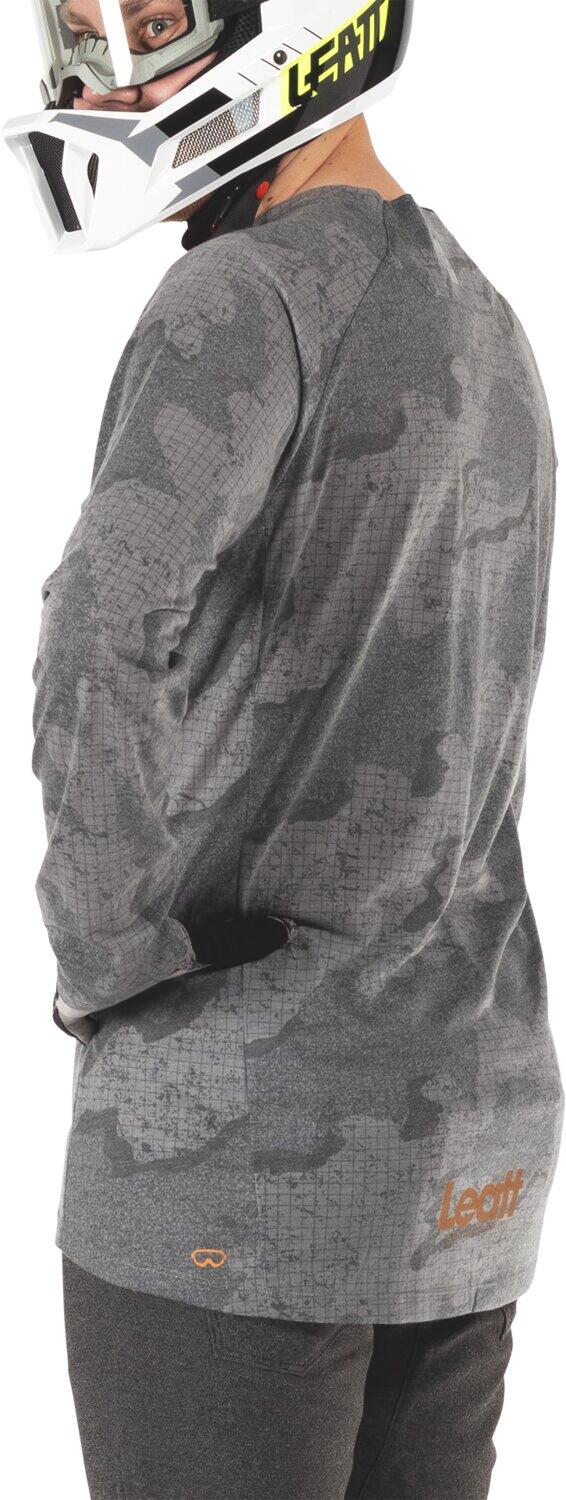 Camiseta MTB Gravity 2.0 transpirable y elástica Gris Hombre 4/7