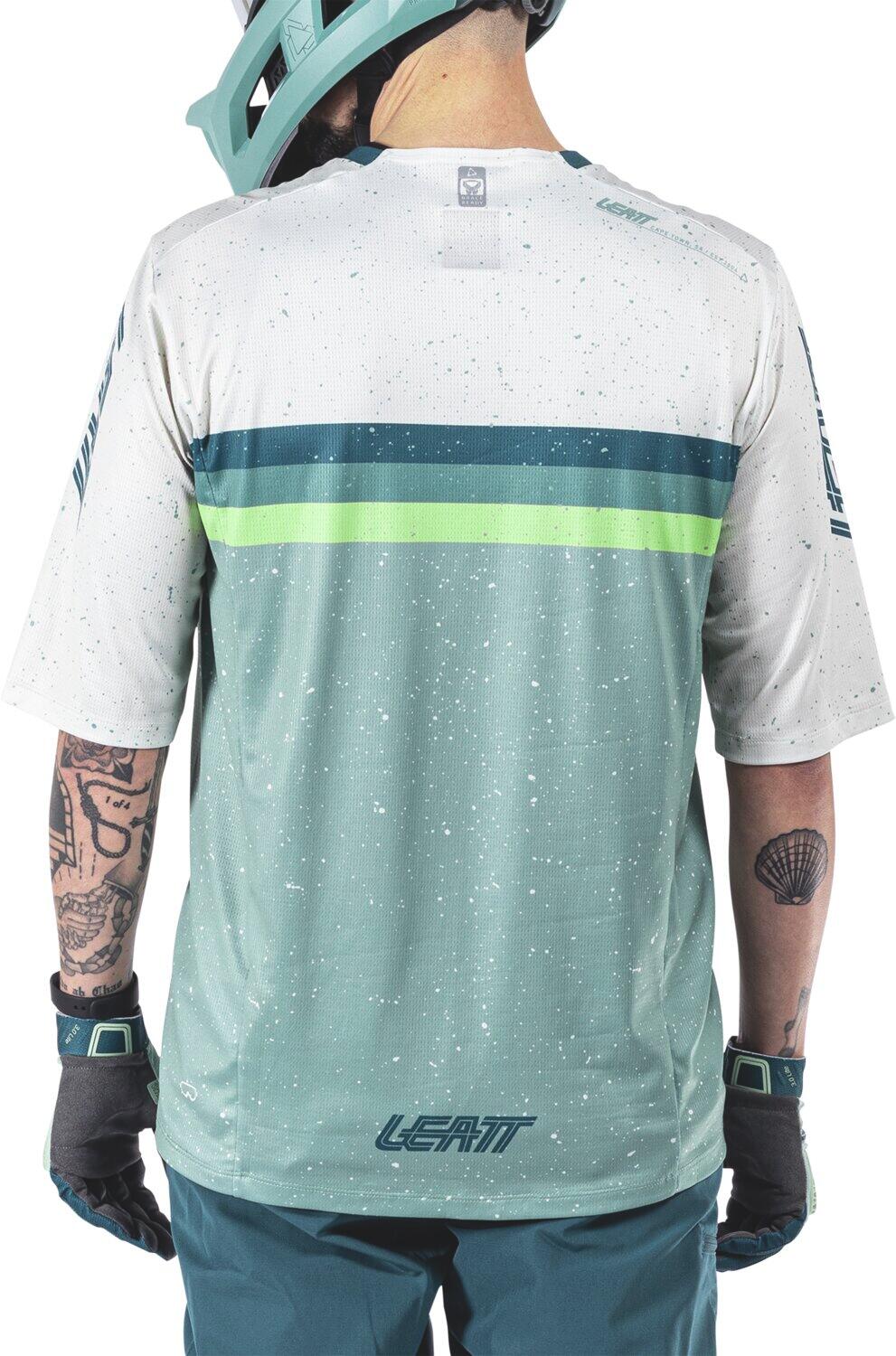 MTB Enduro 3.0 elastisch shirt met driekwart mouwen Groen Heren 4/7
