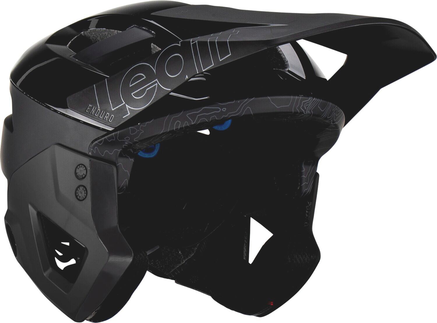 Casque avec Mentonnière Amovible Leatt Enduro 3.0 Noir 3/7