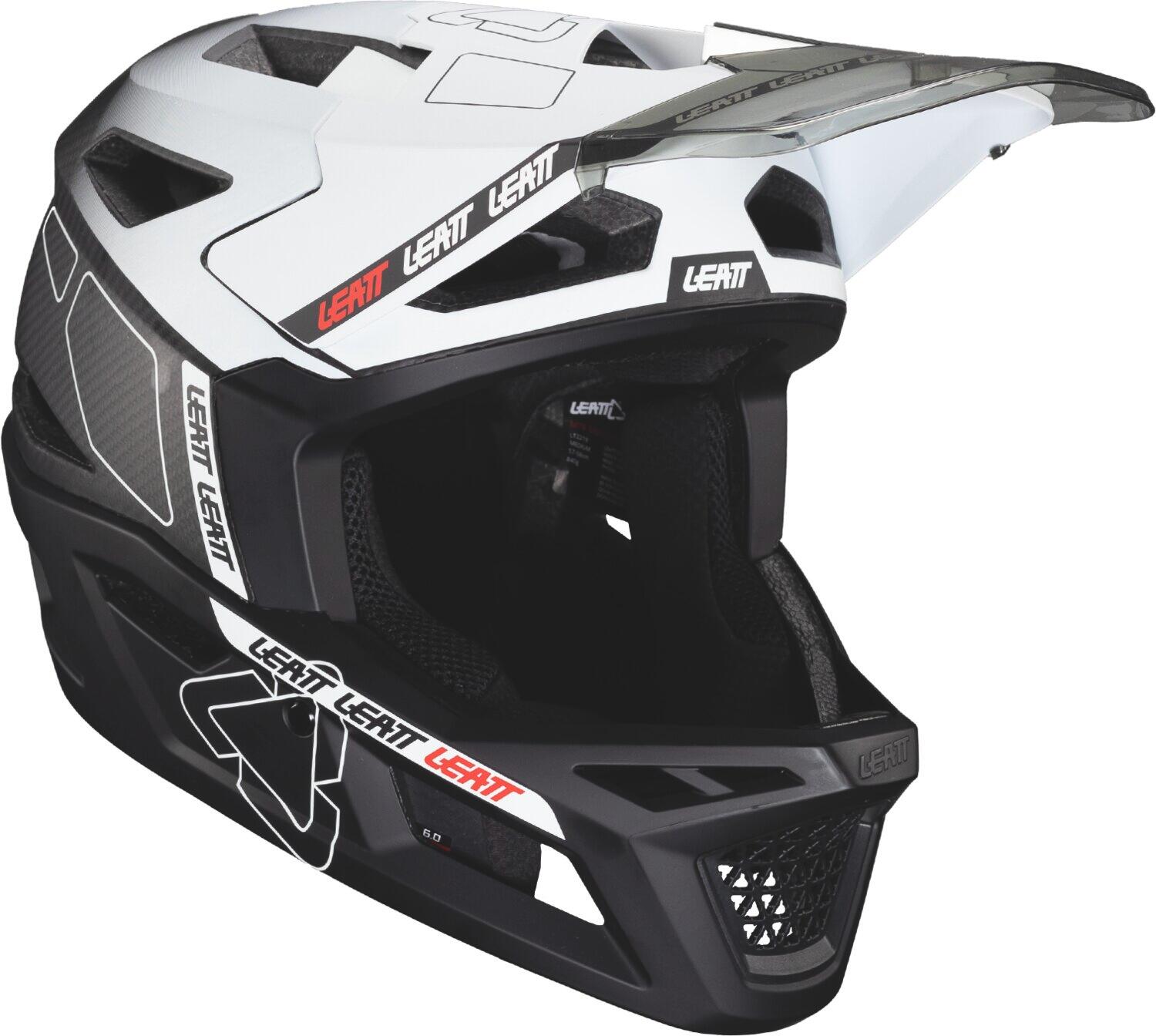 Casque MTB Gravity 6.0 V24 avec calotte en carbone et certifié DH Blanc Homme 2/7