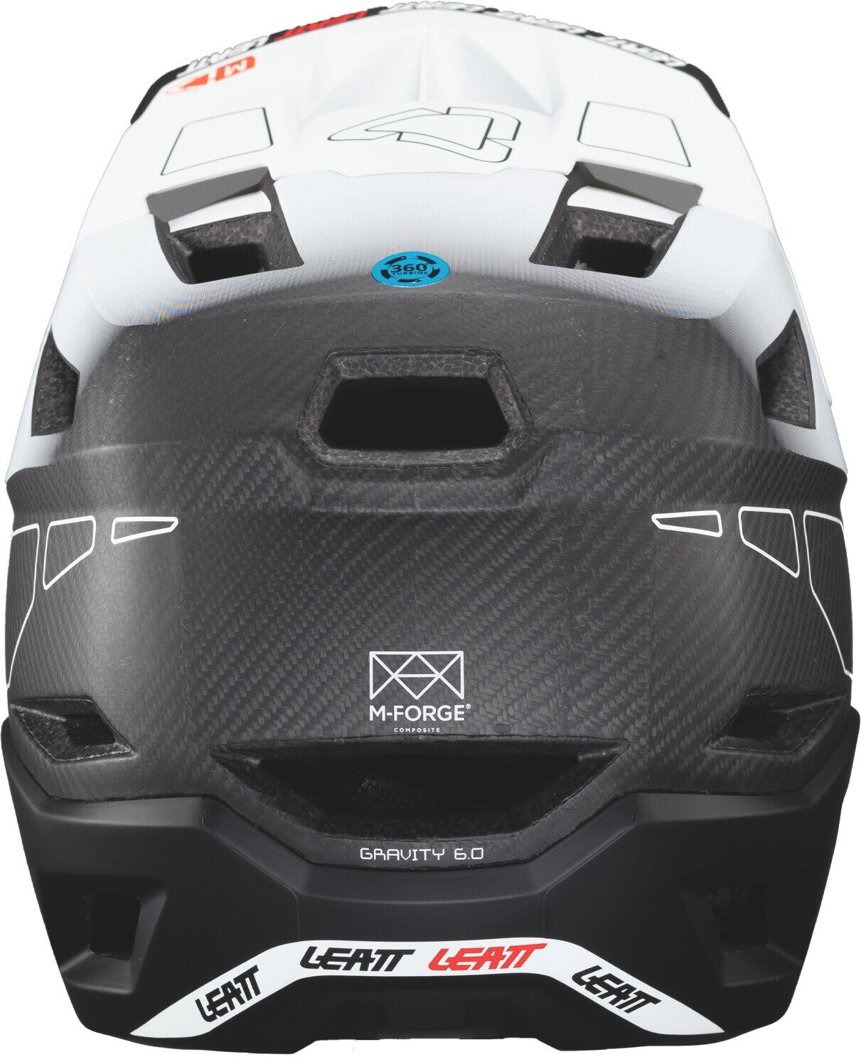Casque MTB Gravity 6.0 V24 avec calotte en carbone et certifié DH Blanc Homme 4/7