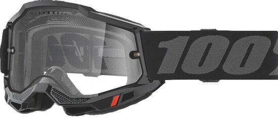 Accuri 2 Enduro Occhiali MTB neri - lente trasparente