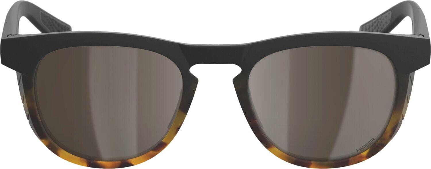 Glasses Slent Soft Tact Black / Havana Fade - HiPER Silver Mirror Lens 2/3