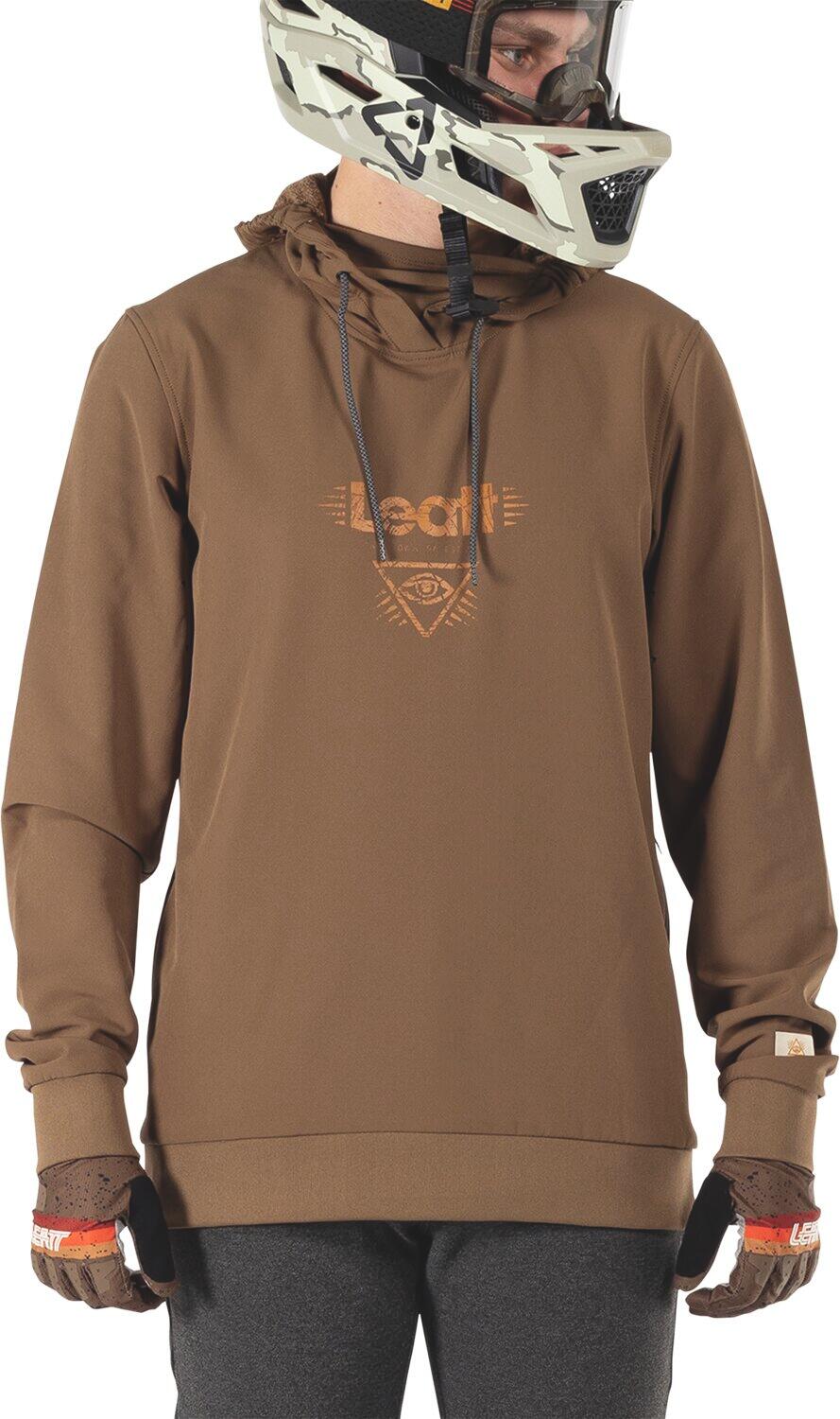 Sweat VTT Gravity 3.0 avec protection supplémentaire sur les coudes Marron Homme 3/7