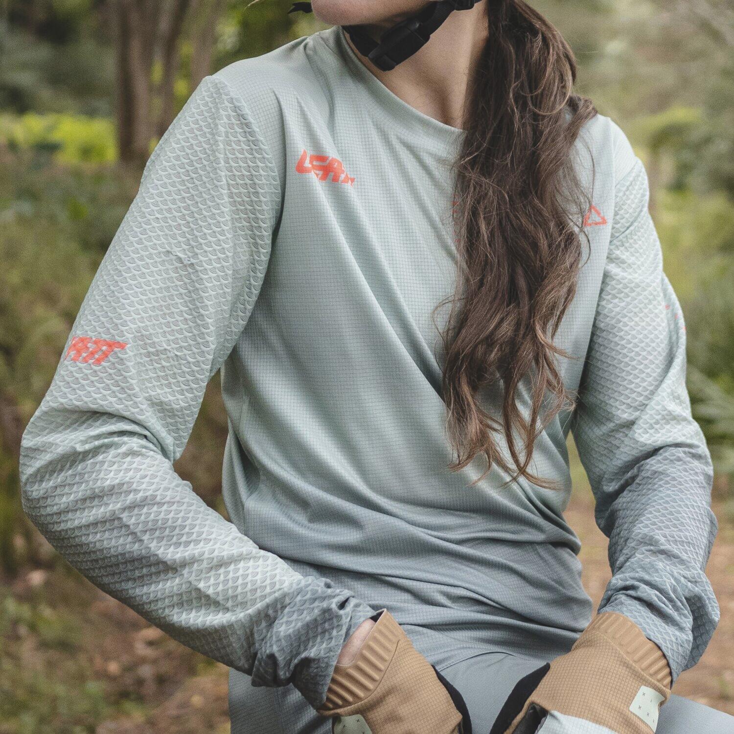 Dames Leatt Trail 3.0 Lange Mouw Jersey Groen 5/7