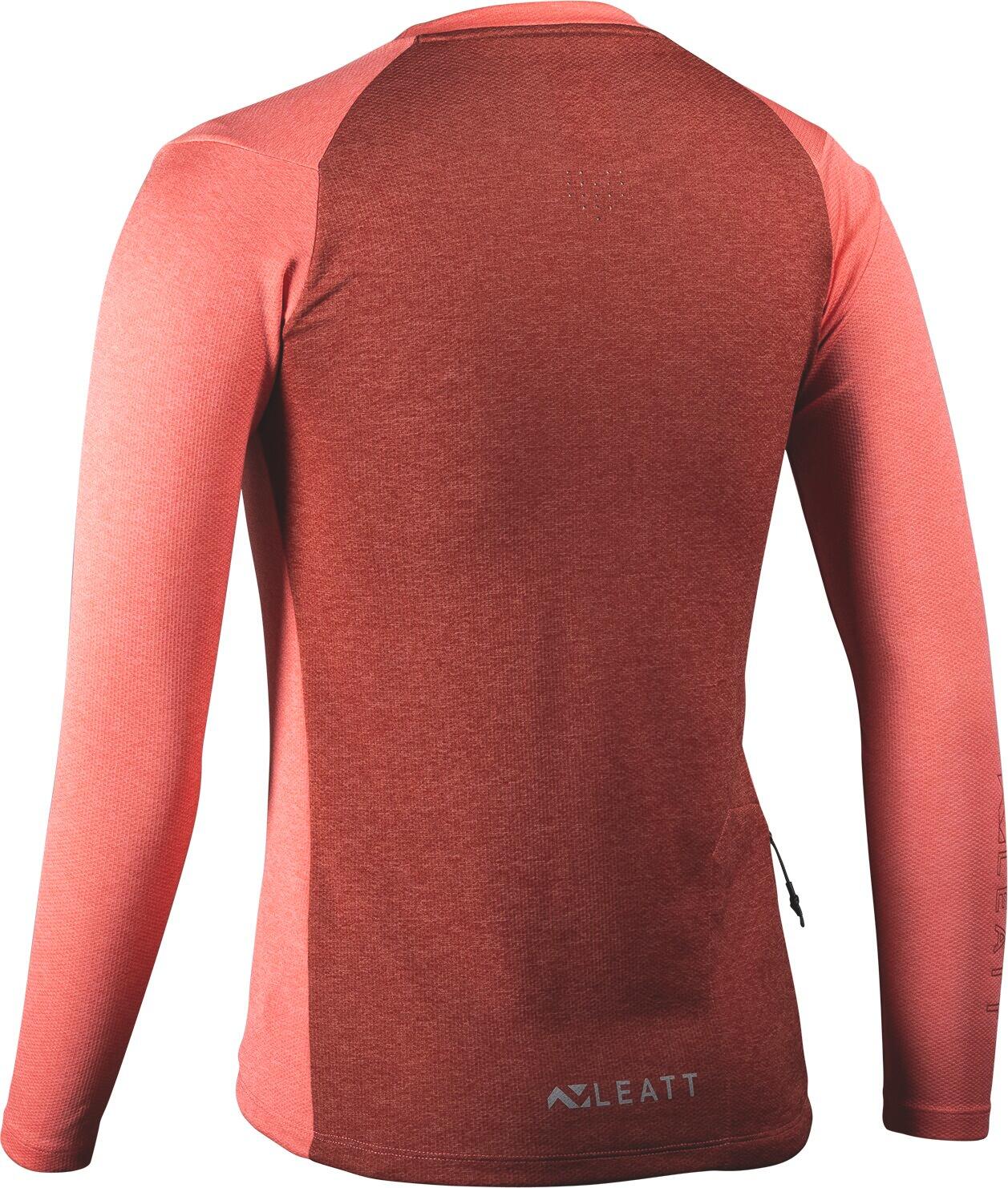 Maillot VTT Trail 3.0 manches longues en tissu léger Ice-Yarn Orange Femme 2/6