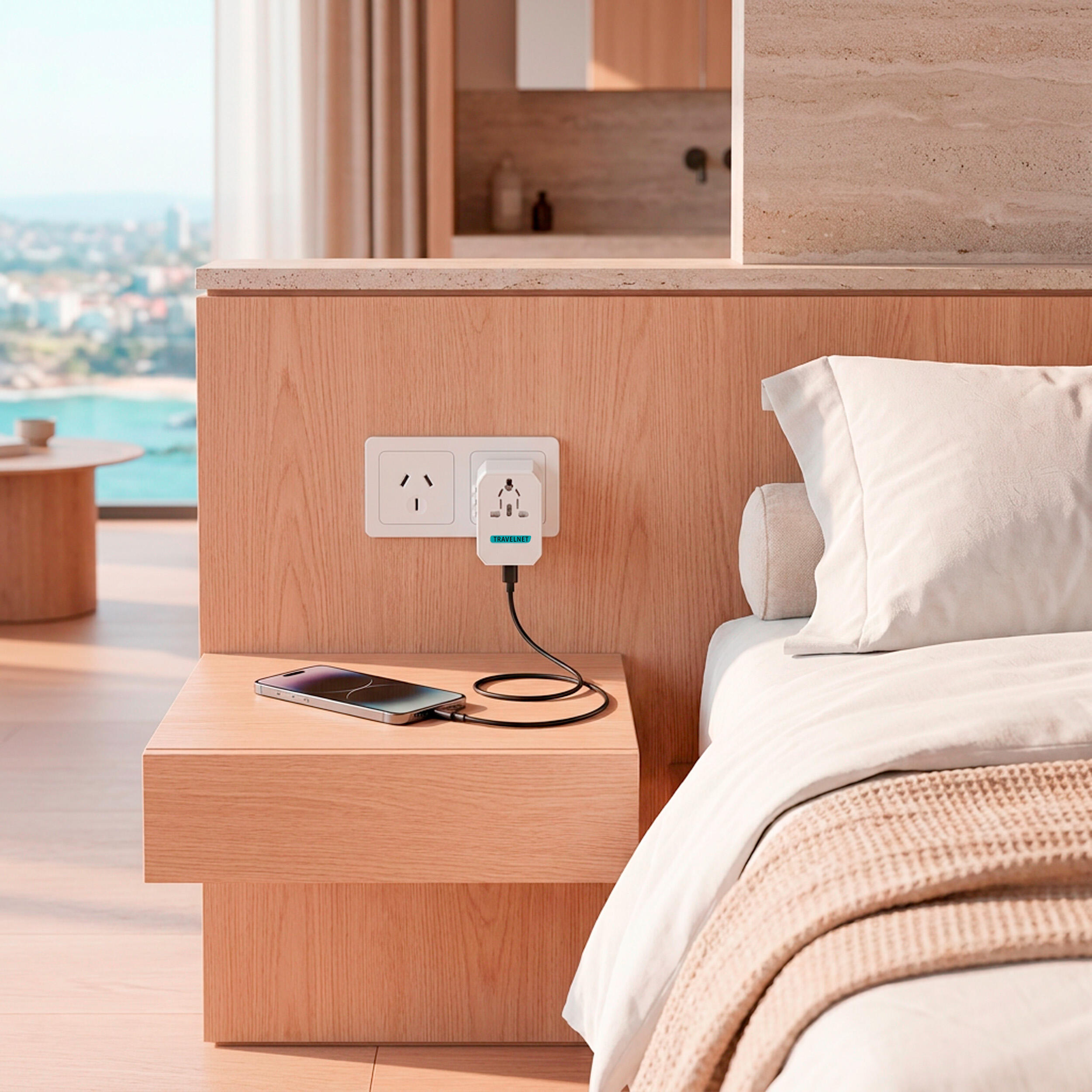 Travelnet Adaptateur de voyage universel 70W – 3x USB-C & 2x USB-A 7/7