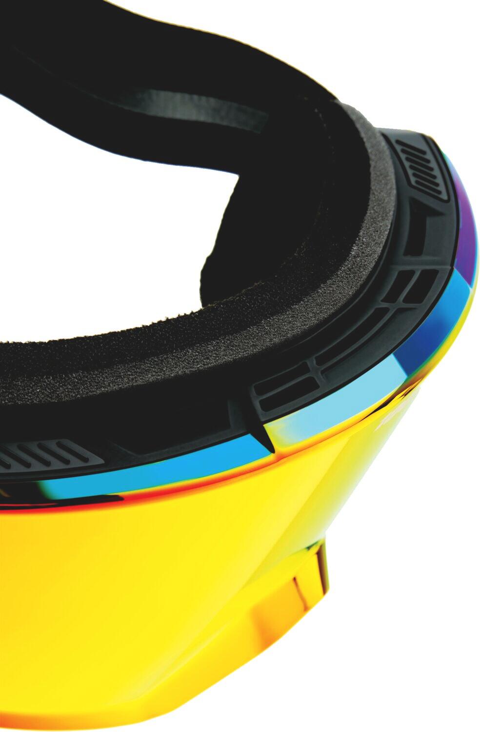 NORG HiPER Goggle Black/Red - Mirror Red Lens 4/4