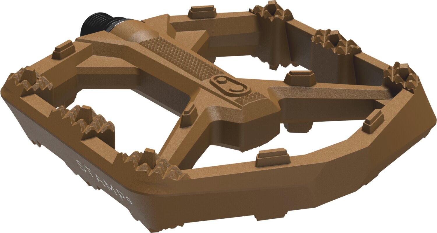 Pedal Stamp 0 large marrone 2/4
