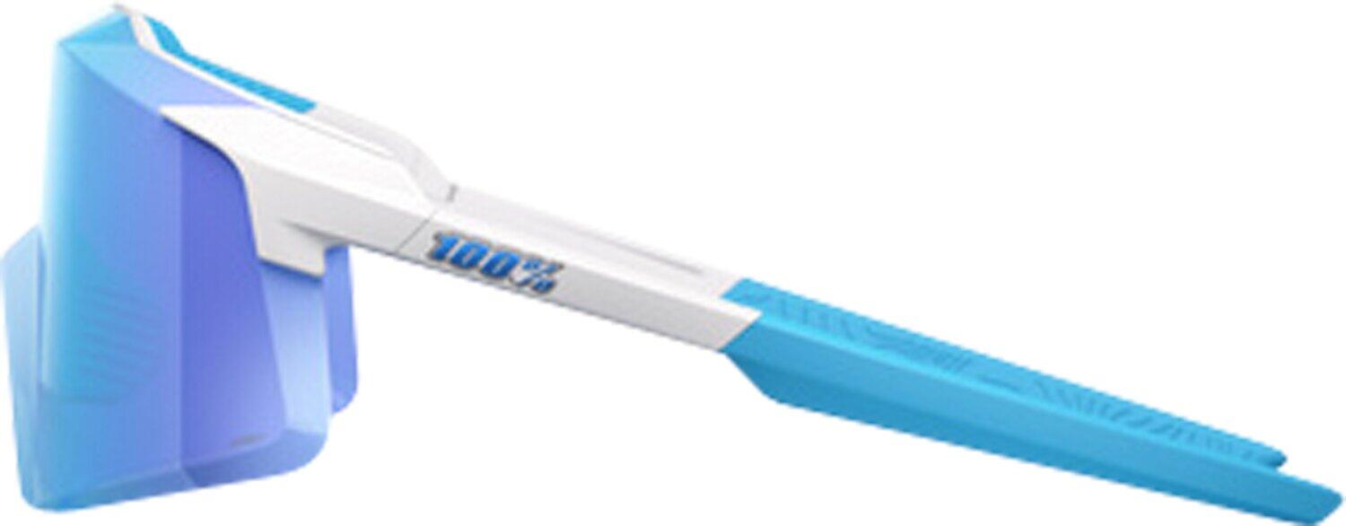 Lunettes Aerocraft - Matte White - HiPER Blue Mirror Lens 3/4