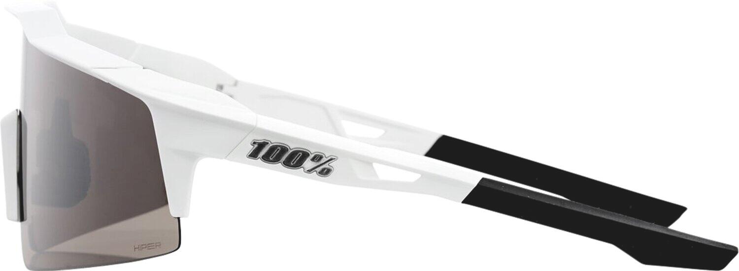 Glasses Speedcraft SL Matte White-HiPER Silver Mirror Lens 3/4