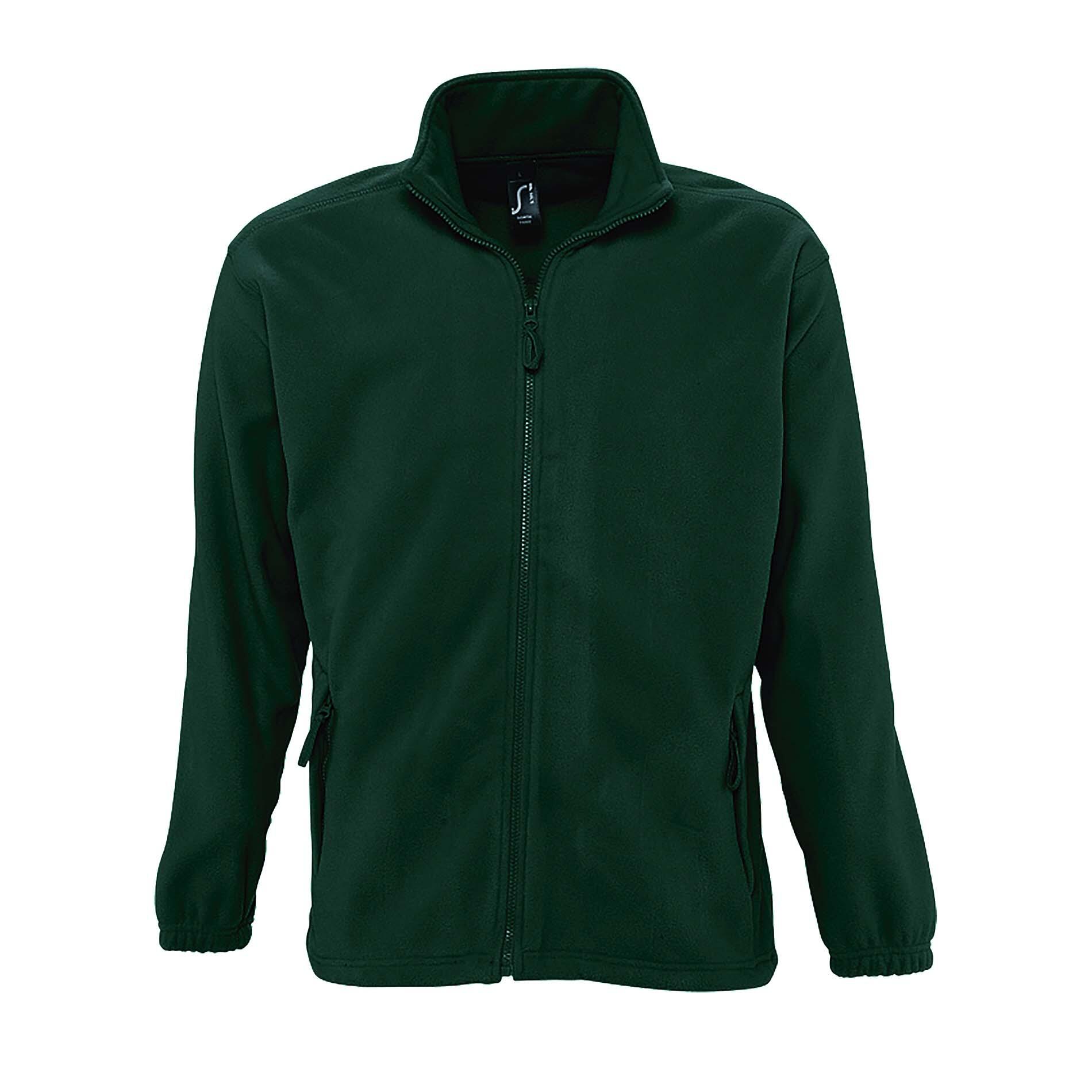 SOL'S Mens North Full Zip Outdoor Fleece Jacket (Forest Green)