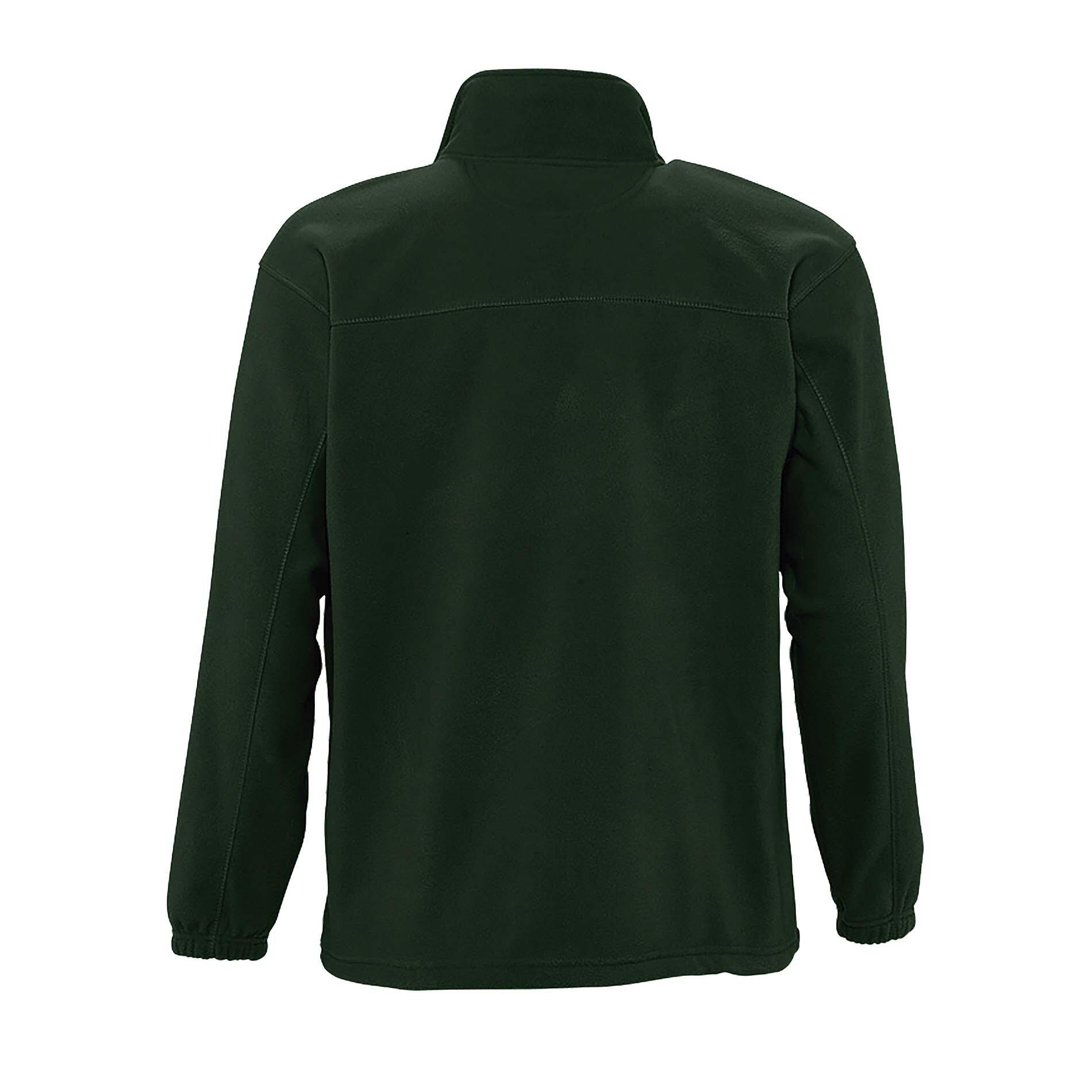 Mens North Full Zip Outdoor Fleece Jacket (Forest Green) 2/4