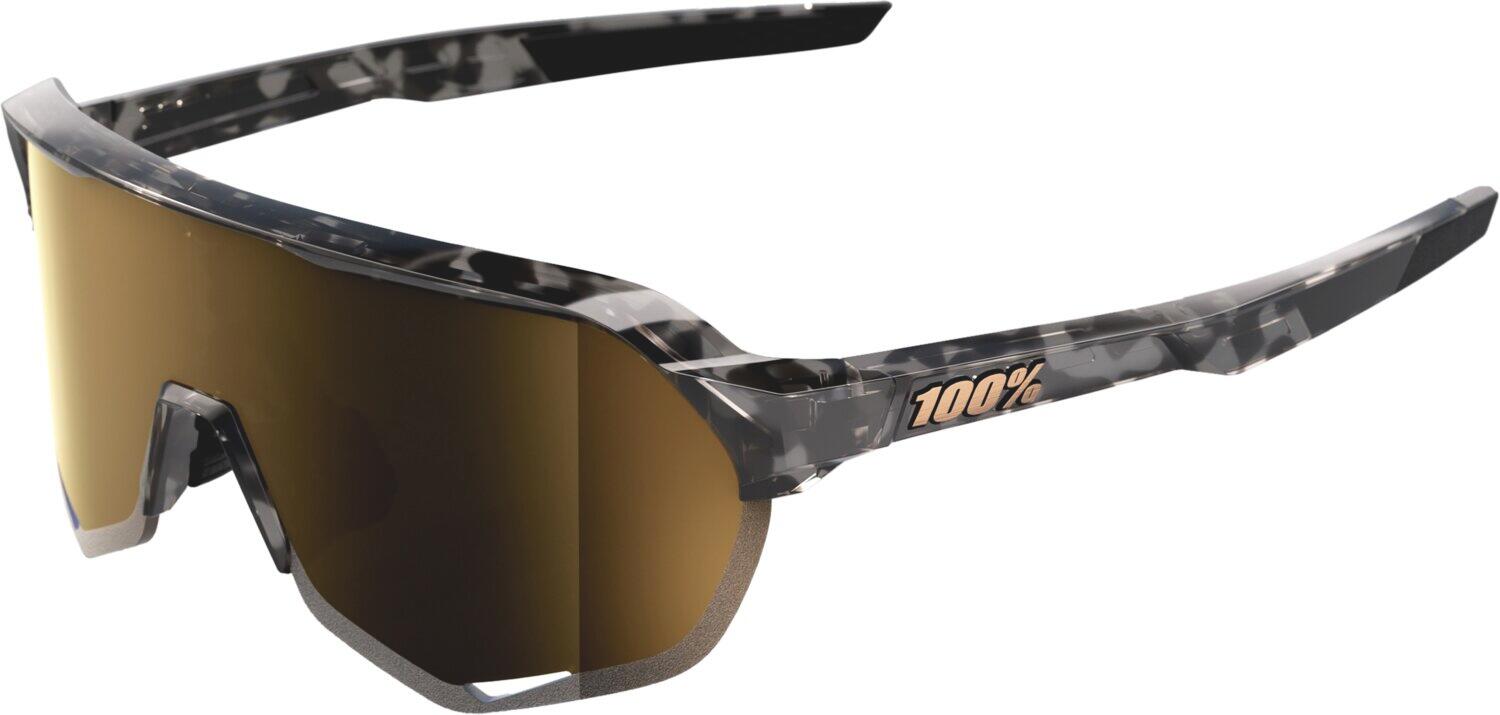 Brille S2 - Gloss Black Havana - Soft Gold Mirror Lens 1/5