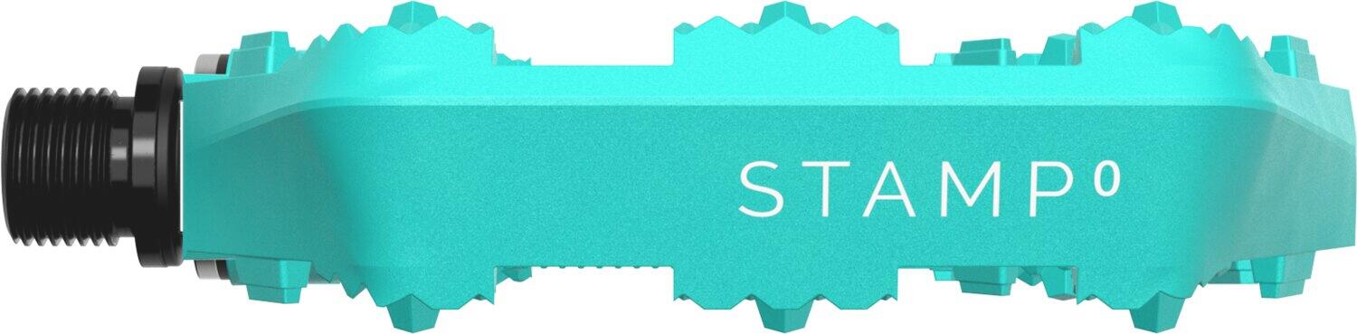 Pedal Stamp 0 small turquoise 3/4