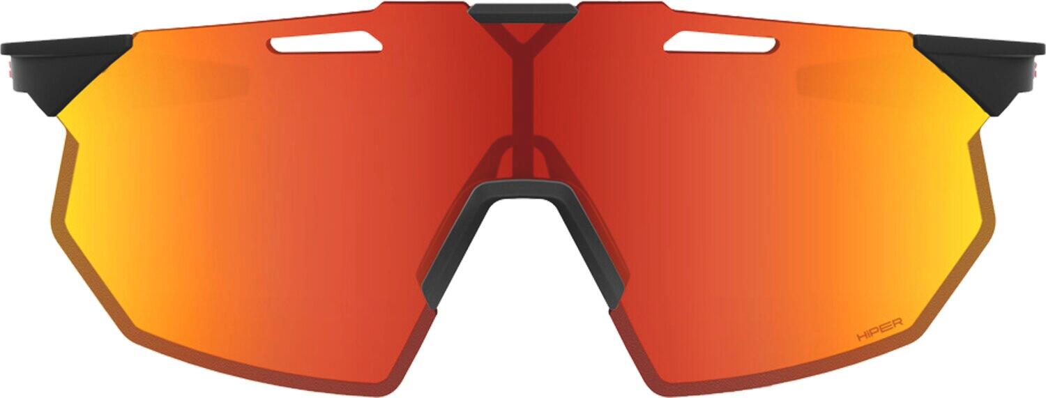 Brille Hypercraft SQ - Soft Tact Black - HiPER Red Multilayer Mirror Lens 2/3