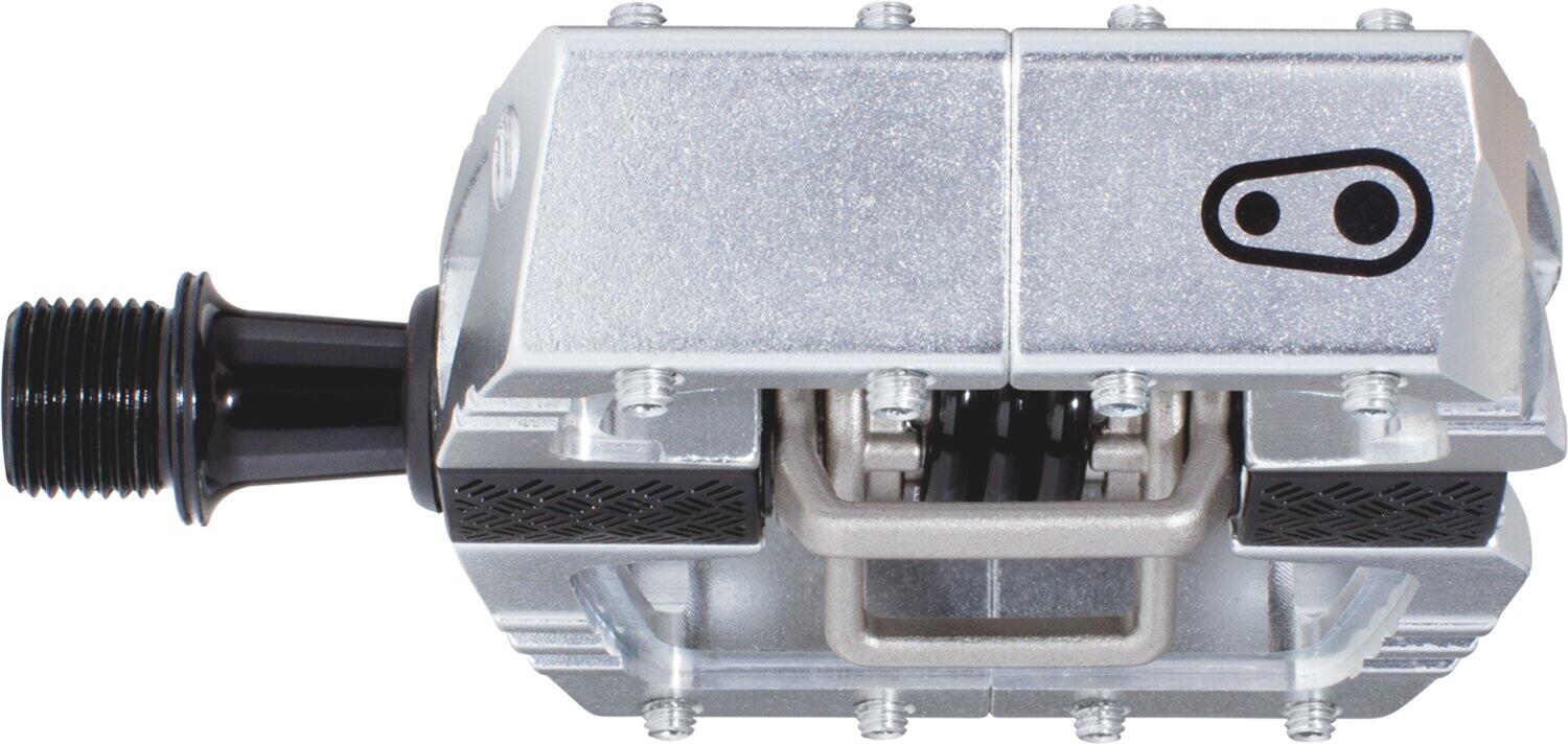 Pedal Mallet DH high polish argento 2/3