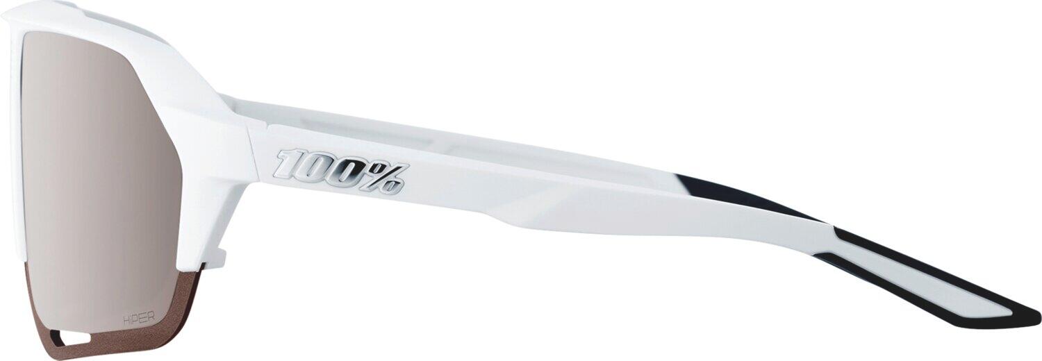 100% Brille - Norvik - Soft Tact Weiß - Verspiegelte Gläser Silber Hiper 5/5