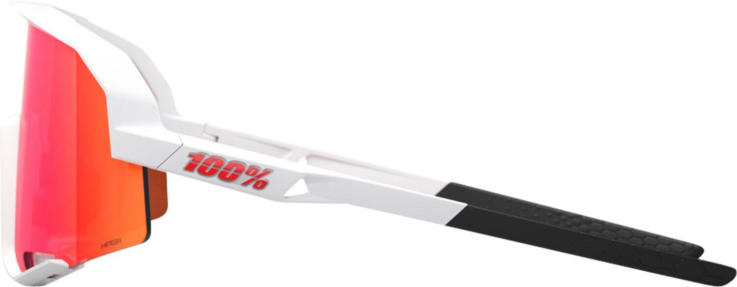 Glasses Slendale - Soft Tact White - HiPER Red Multilayer Mirror Lens 3/4