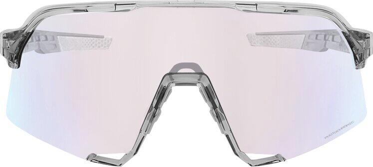 Glasses S3 - Polished Translucent Grey - Rose Gold Mirror Photochromic Lens 2/3