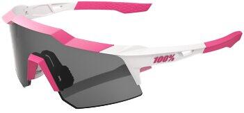 Lunettes 100% Speedcraft XS Puddy Pink White/Verres Smoke