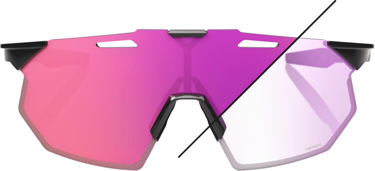 Lunettes Hypercraft SQ - Gloss Black - Purple Mirror Photochromic Lens 2/5