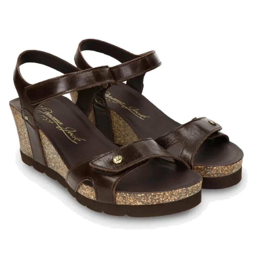 Y Elegante SANDALE semelle compensée FEMME Panama Jack Julia Napa MARRON 3/7