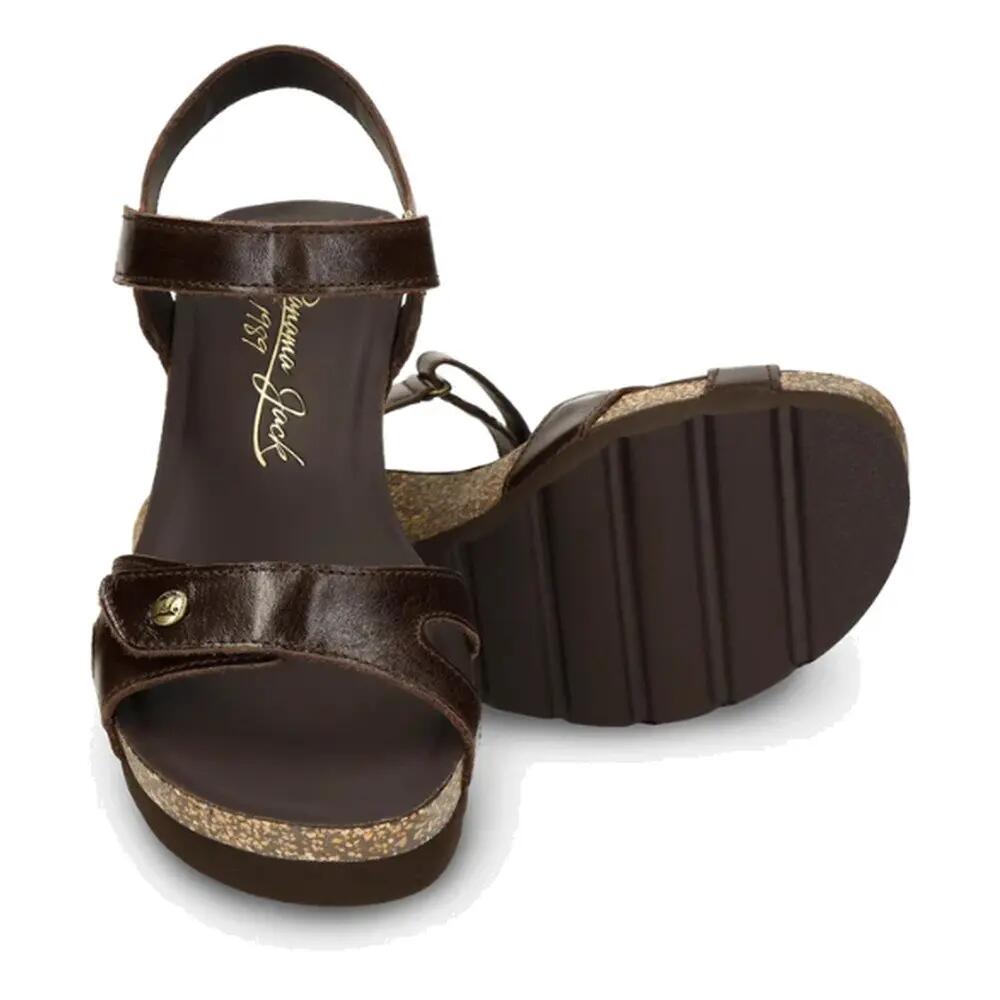 Y Elegante SANDALE semelle compensée FEMME Panama Jack Julia Napa MARRON 5/7