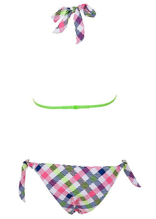 Arena Checks Triangel-Bikini Weiß/Multicolor Größe 40 3/5