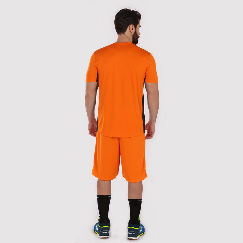 T-shirt manga curta basquetebol Homem Joma Cosenza laranja preto