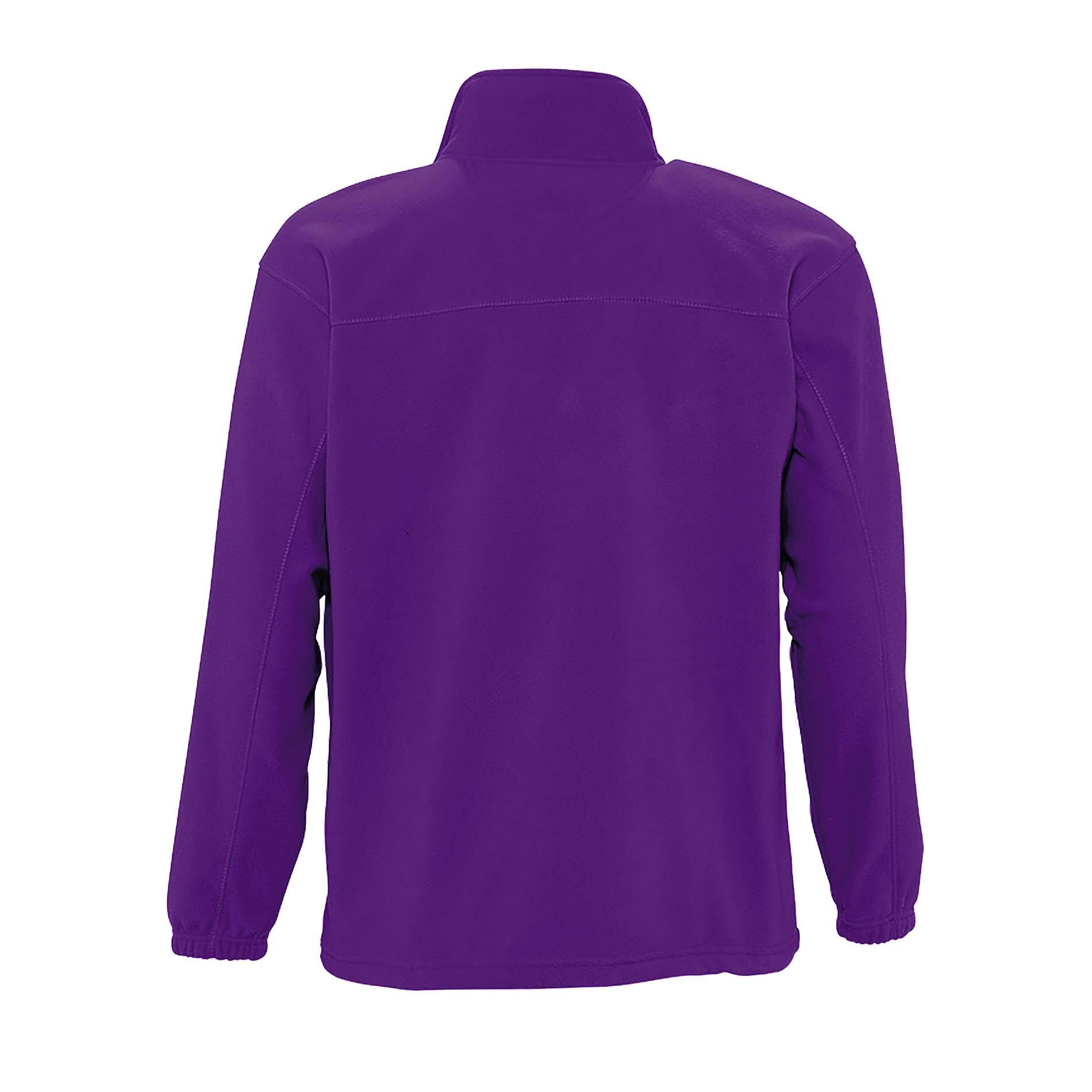 Mens North Full Zip Outdoor Fleece Jacket (Dark Purple) 2/4