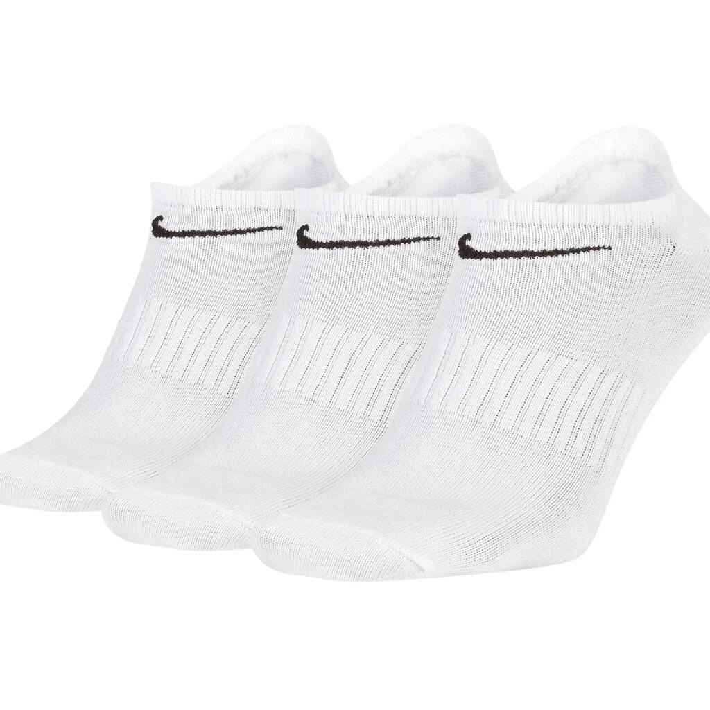Mens NoShow Socks (Pack of 3) (White)