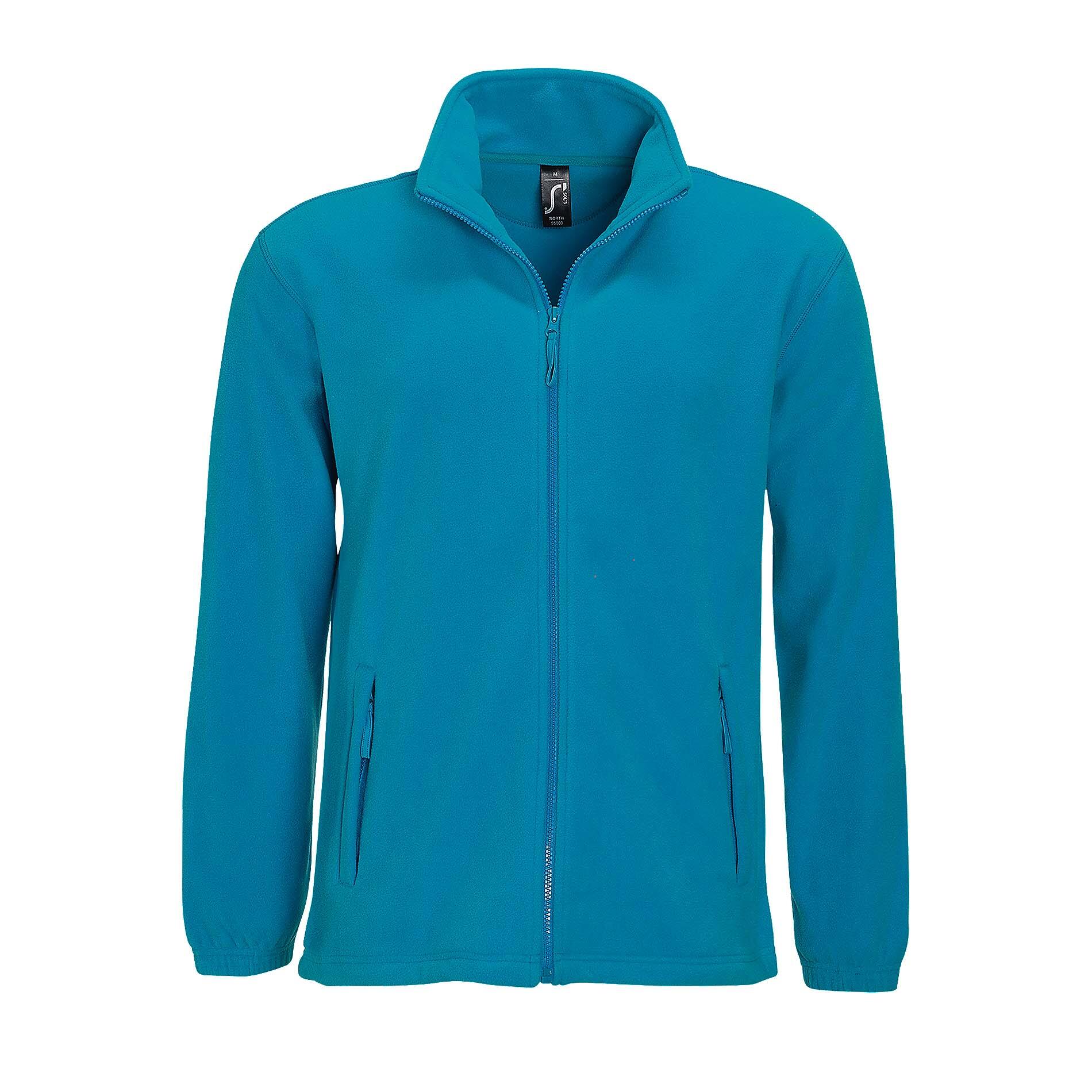 SOL'S Mens North Full Zip Outdoor Fleece Jacket (Aqua)