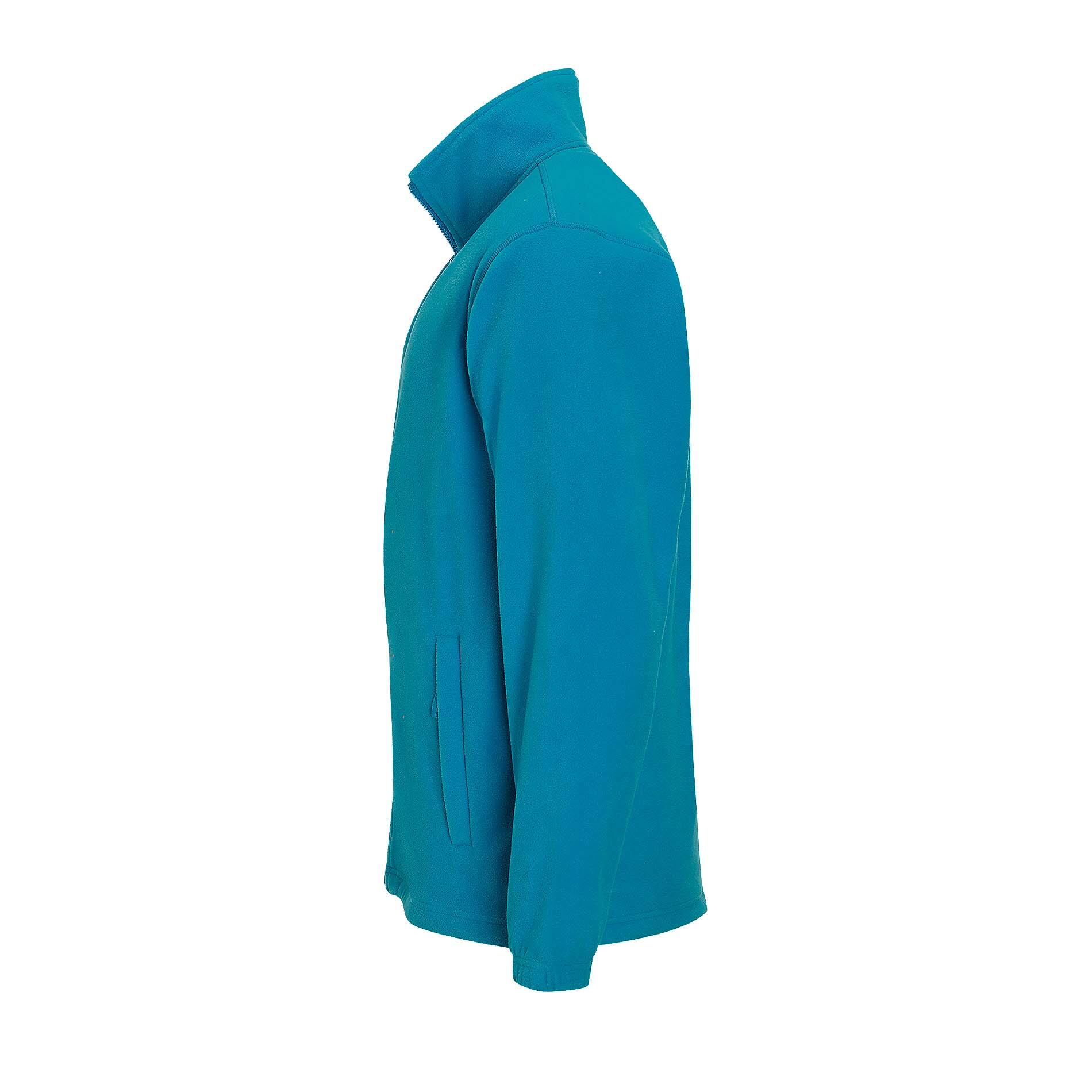 Mens North Full Zip Outdoor Fleece Jacket (Aqua) 3/4