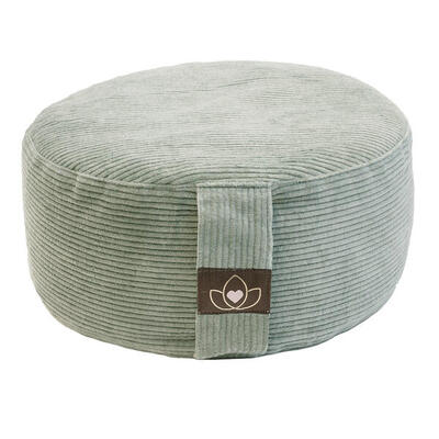 Lotus meditatiekussen eco rib oudroze rond