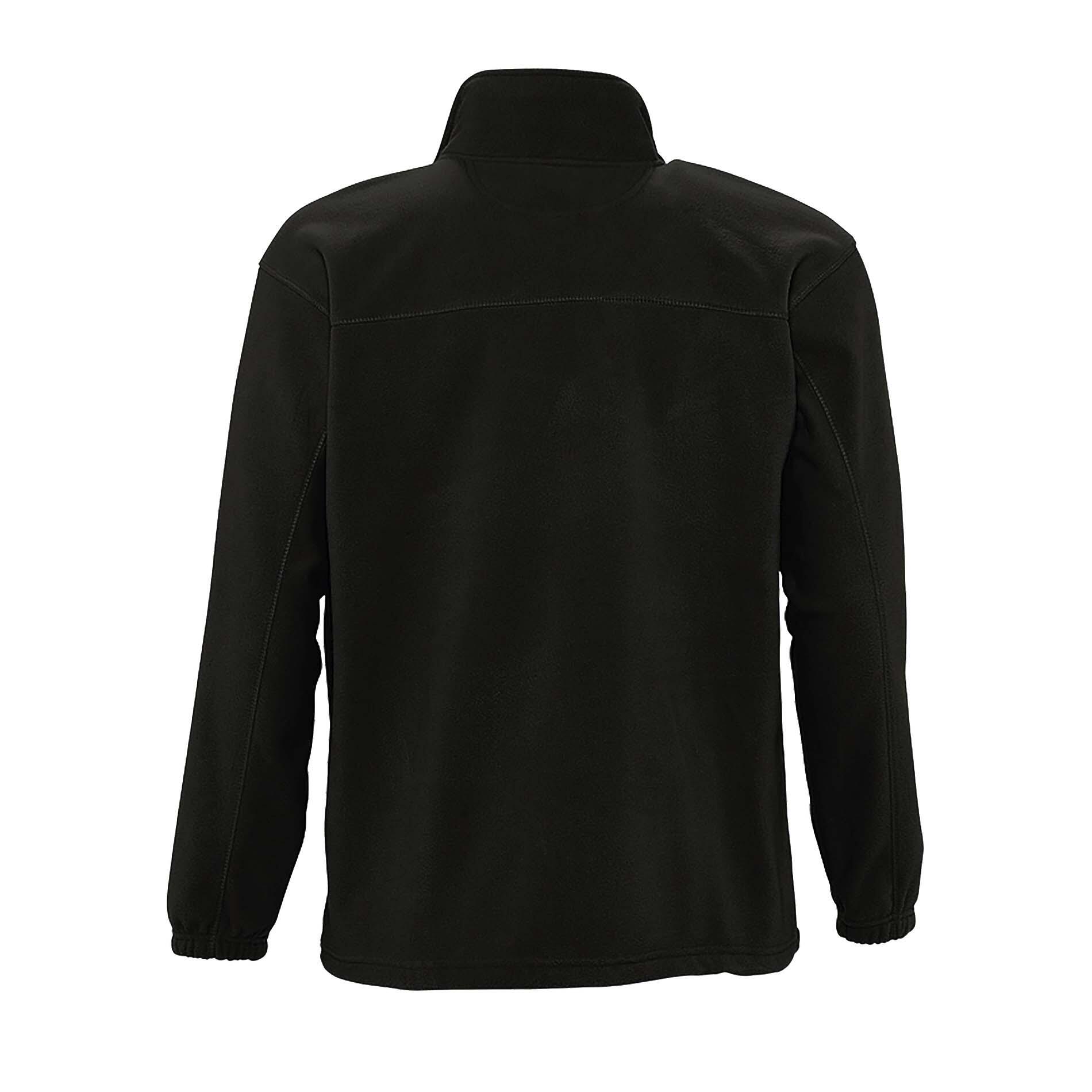 Mens North Full Zip Outdoor Fleece Jacket (Black) 2/4